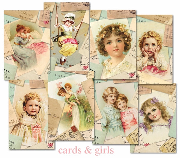 Cards & Girls - MINI scrapbook papirer (24 stk)