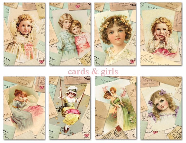 Cards & Girls - MINI scrapbook papirer (24 stk)