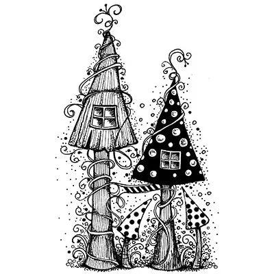Fairy House clear stamp