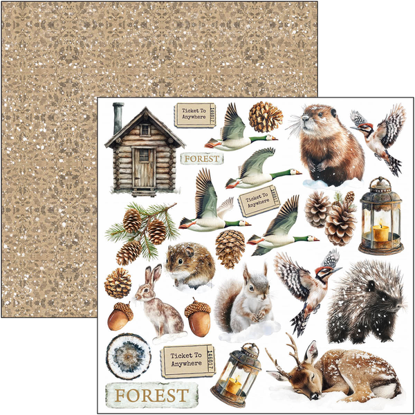 Forest Tales fussy cut pad 6x6 (24-pk)
