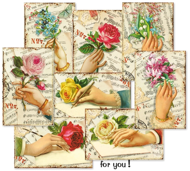 For You - MINI scrapbook papers (24 pcs)