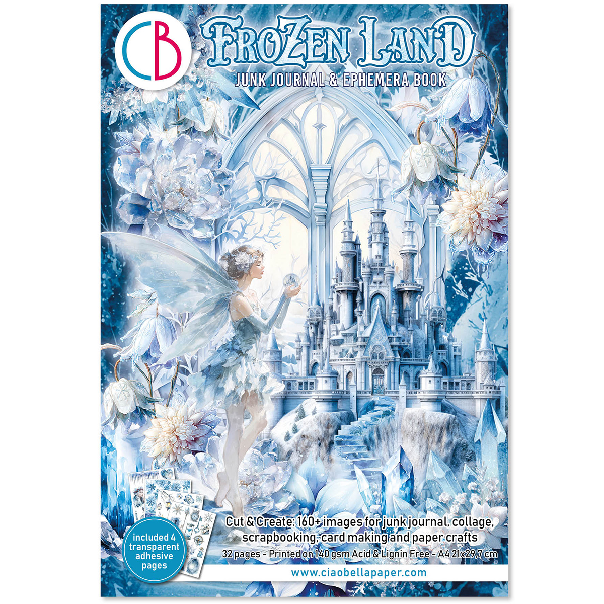 Frozen Land utklippsbok A4 (32 sider)