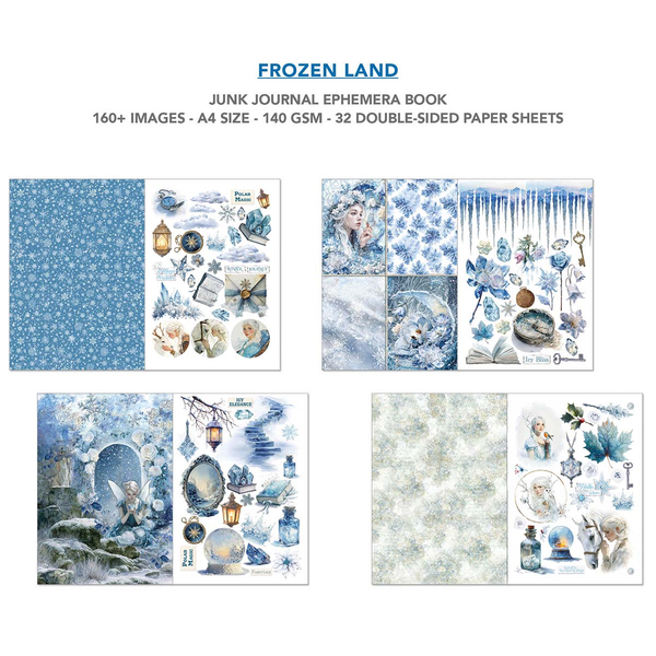 Frozen Land utklippsbok A4 (32 sider)