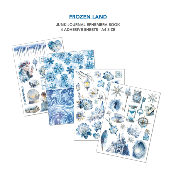 Frozen Land utklippsbok A4 (32 sider)