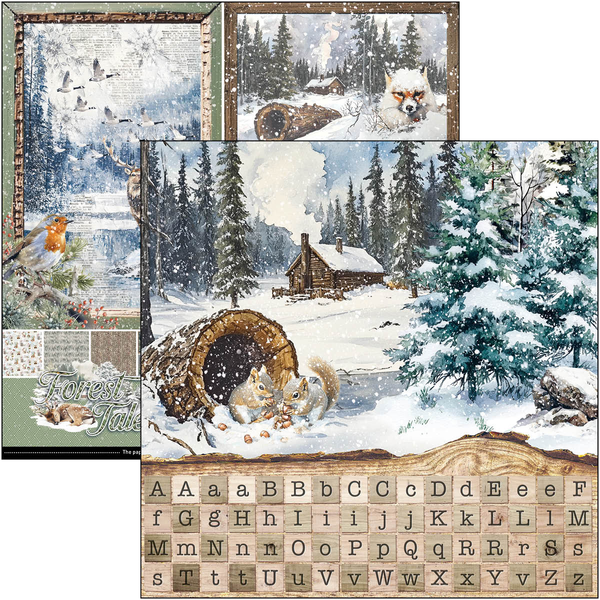 Forest Tales patterns pad 12x12 (8-pk)