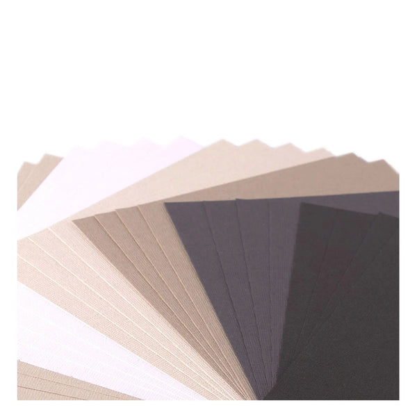 Florence kartong multipack - Grey & Black 6x6 (24 ark)