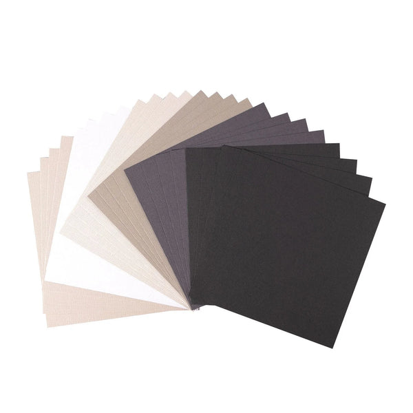 Florence kartong multipack - Grey & Black 6x6 (24 ark)