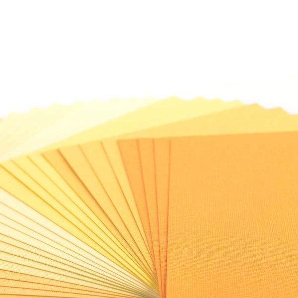 Florence kartong multipack - Yellow & Orange 6x6 (24 ark)