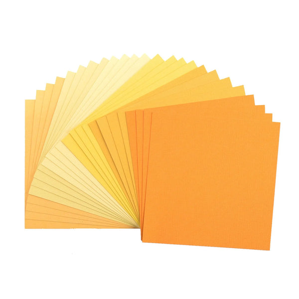 Florence kartong multipack - Yellow & Orange 6x6 (24 ark)