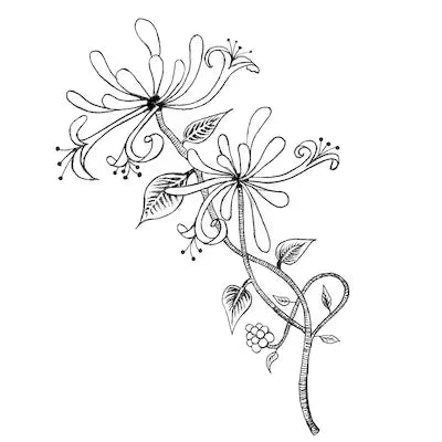 Honeysuckle clear stamp