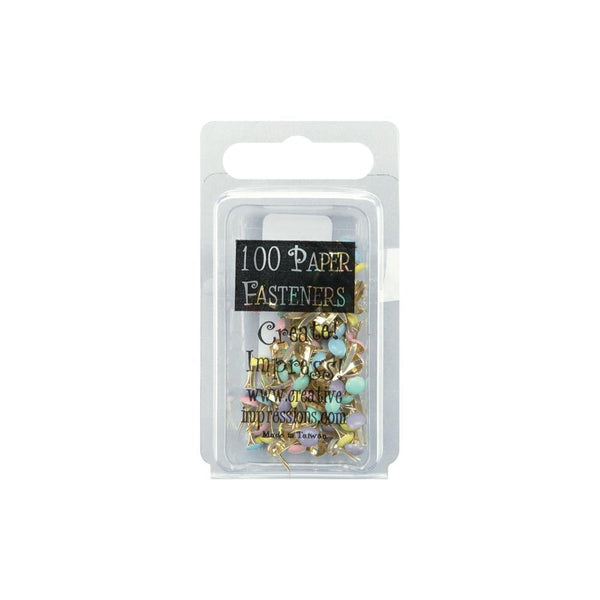 Mini brads - pastell 3mm (100 stk)