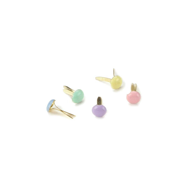 Mini brads - pastell 3mm (100 stk)