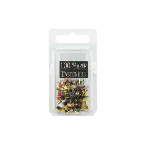 Mini brads - basisfarger 3mm (100 stk)