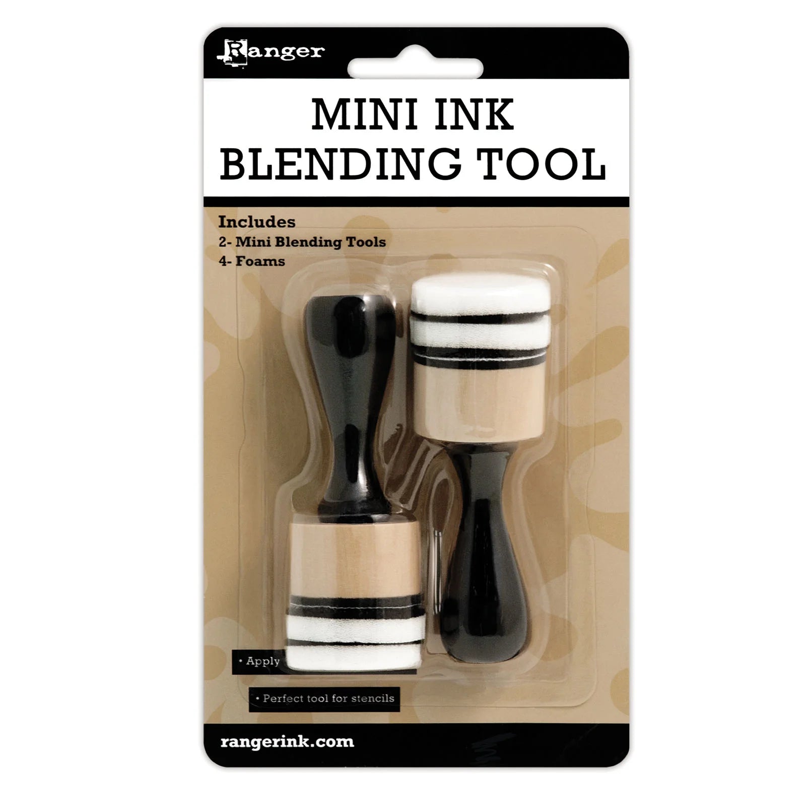 Mini ink blending tool and foams