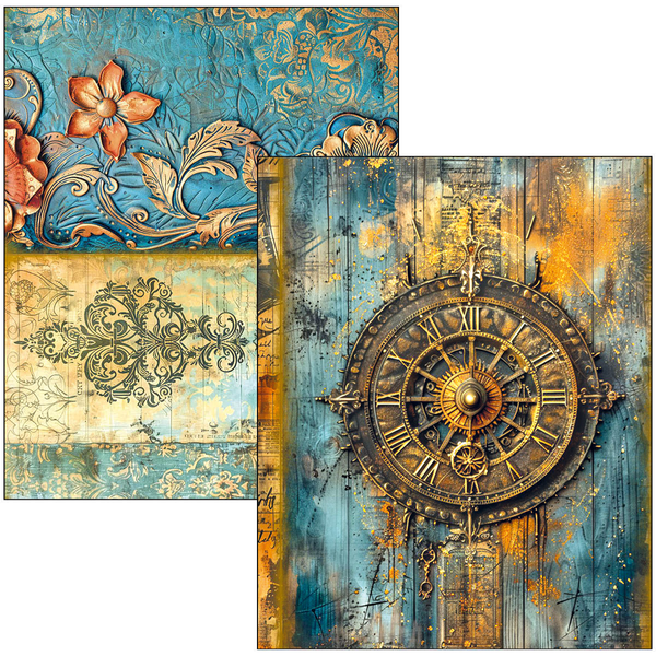 Past Time mixed media bok A4 maxi (50 sider)