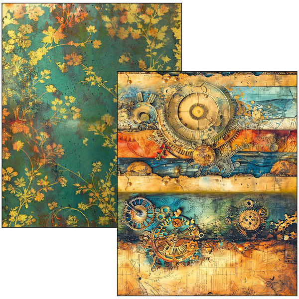 Past Time mixed media bok A4 maxi (50 sider)