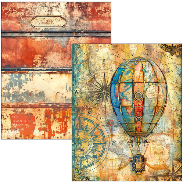 Past Time mixed media bok A4 maxi (50 sider)