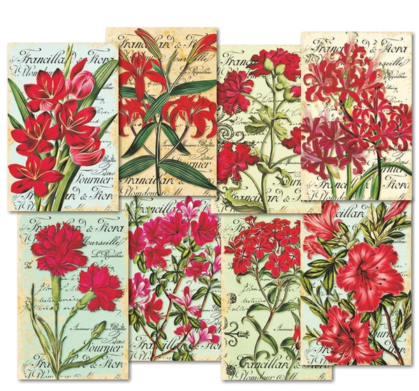 Red For You - MINI scrapbook papers (24 pcs)