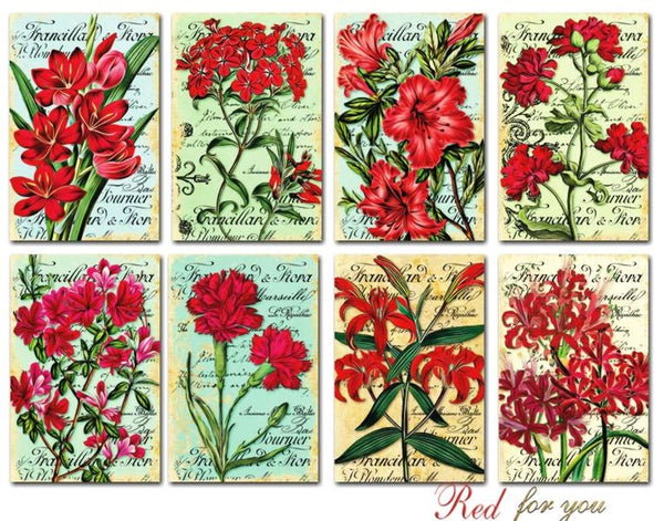 Red For You - MINI scrapbook papirer (24 stk)