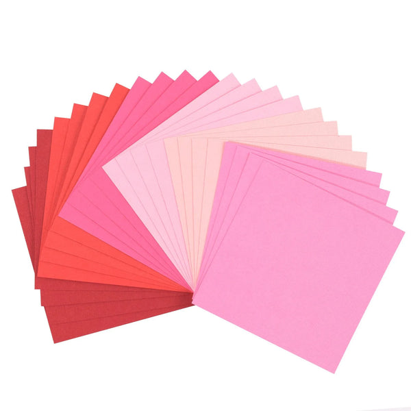 Florence kartong multipack - Red & Pink 6x6 (24 ark)
