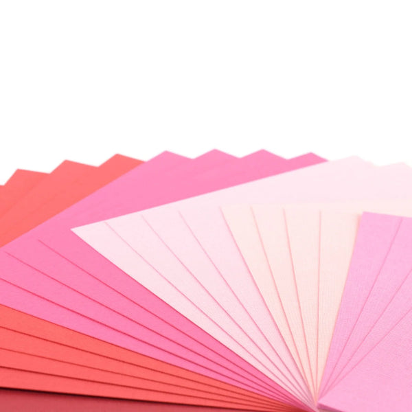 Florence kartong multipack - Red & Pink 6x6 (24 ark)