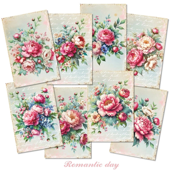 Romantic Day - MINI scrapbook papirer (24 stk)