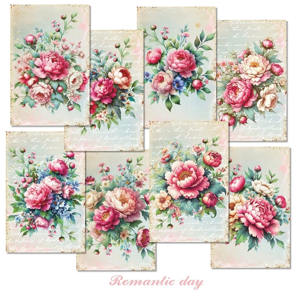 Romantic Day - MINI scrapbook papirer (24 stk)