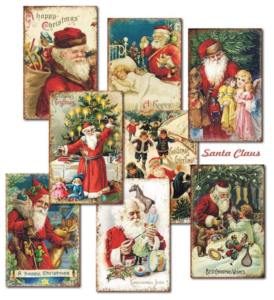 Santa Claus - MINI scrapbook papirer (24 stk)