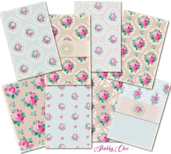 Shabby Chic - MINI scrapbook papirer (24 stk)