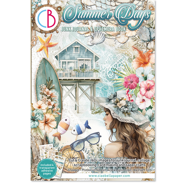 Summer Days utklippsbok A4 (32 sider)