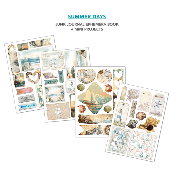 Summer Days utklippsbok A4 (32 sider)