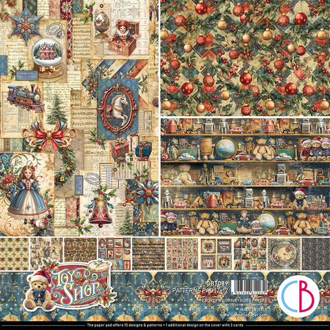 Toy Shop patterns pad 12x12 (8-pk)