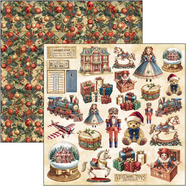 Toy Shop patterns pad 12x12 (8-pk)