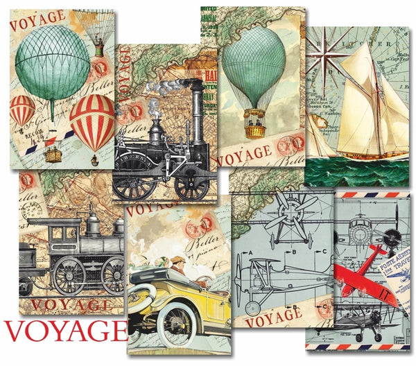 Voyage - MINI scrapbook papirer (24 stk)