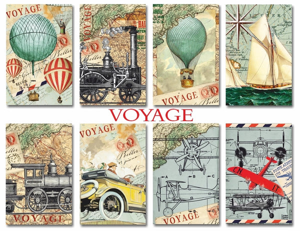 Voyage - MINI scrapbook papirer (24 stk)