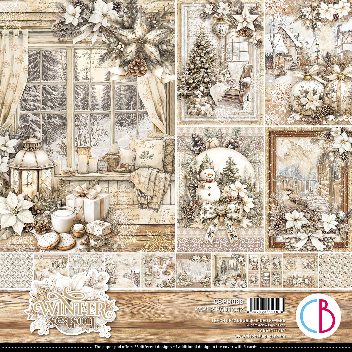 Winter Season paper pad 12x12 (12-pk)