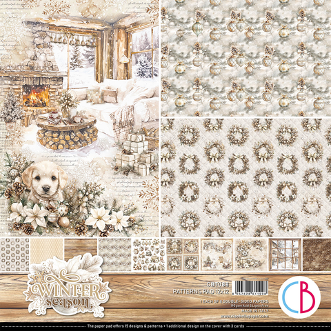 Winter Season patterns pad 12x12 (8-pk)
