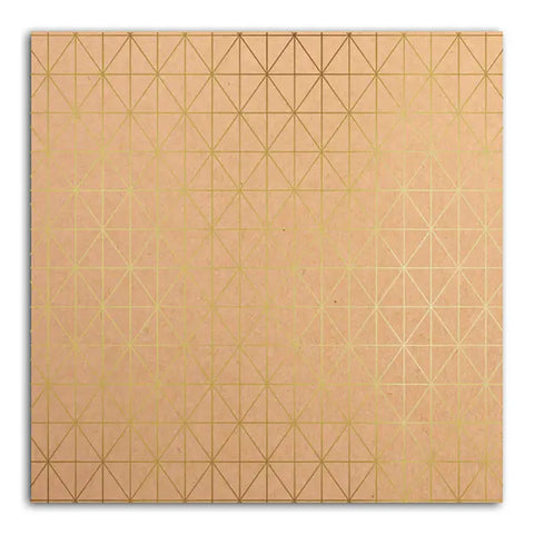Mahé cardboard - Kraft Gold 12x12