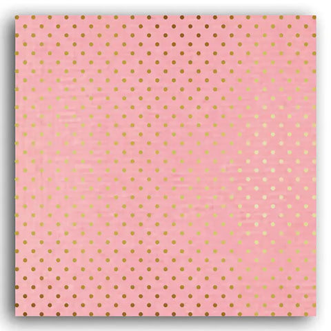 Mahé kartong - Rose Gold Dots 12x12