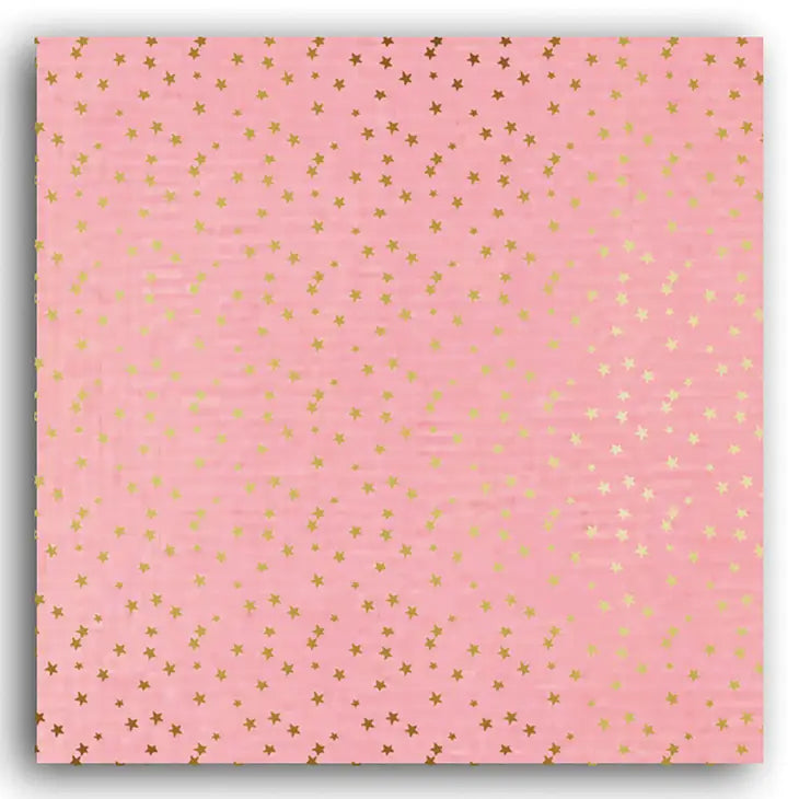 Mahé cardboard - Rose Blush Gold Stars 12x12