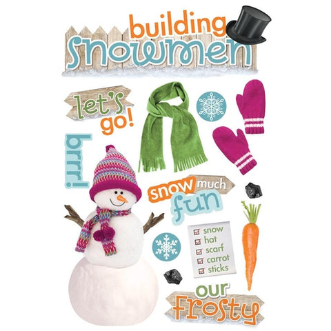 Building a Snowman 3D stickers