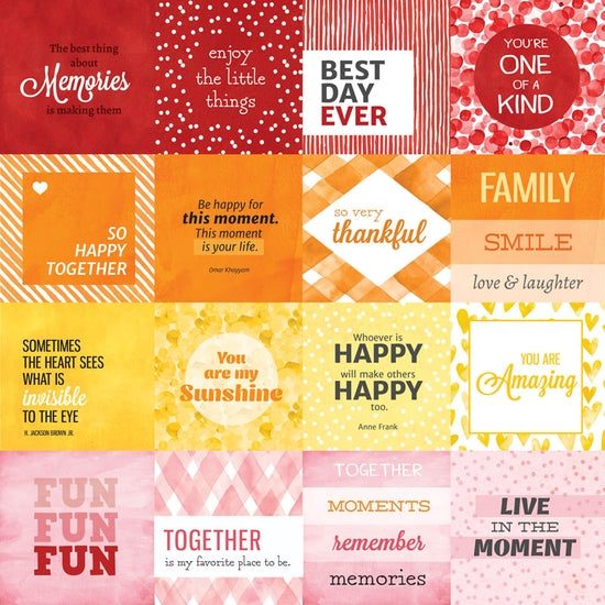 Colorways Love tags 12x12 double-sided patterned paper