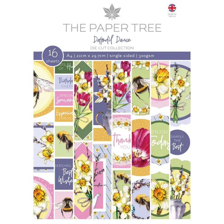 The Paper Tree - Daffodil Dance A4 Die Cut sheet