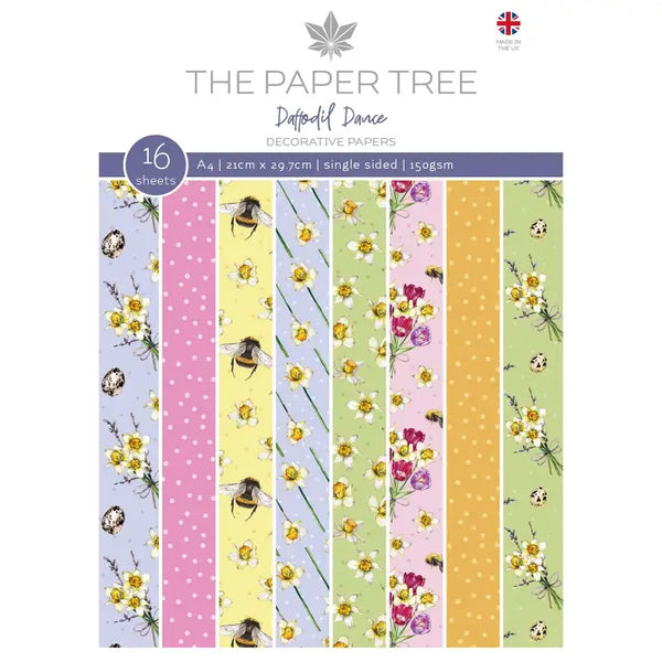 The Paper Tree - Daffodil Dance A4 patterned paper