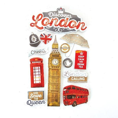 Discover London 3D stickers
