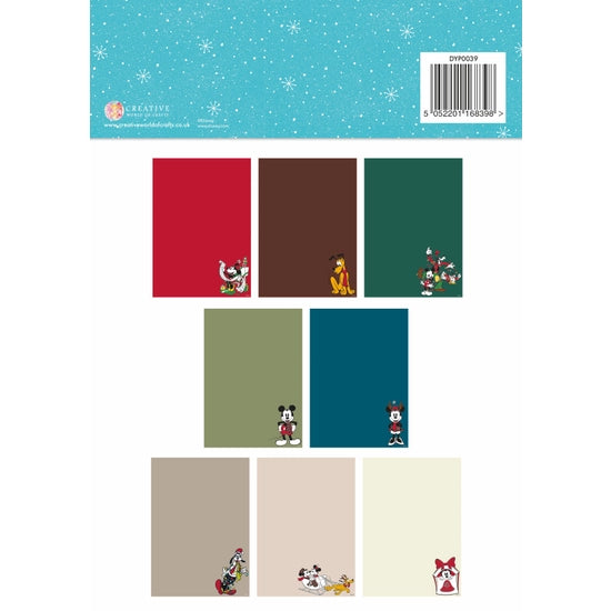 Disney Mickey &amp; Minnie - Christmas Colored Card collection