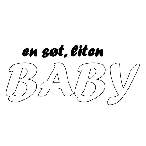 A Cute Little Baby (Digital Stamp)