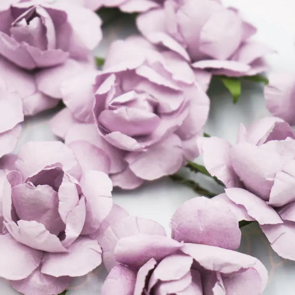 Paper flowers - lavender