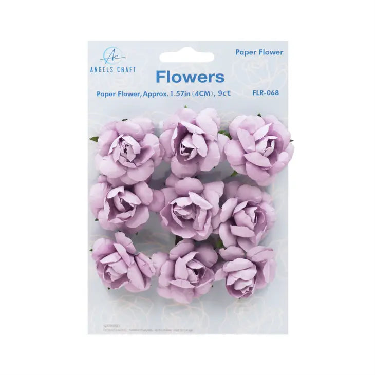 Paper flowers - lavender