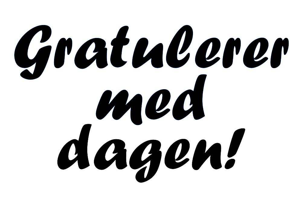 Gratuler Gratulerer med dagen (digitalt stempel) – Papirglede